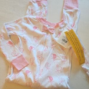 The Beaufort Bonnet Company‎ Pink and White Baby Onesie